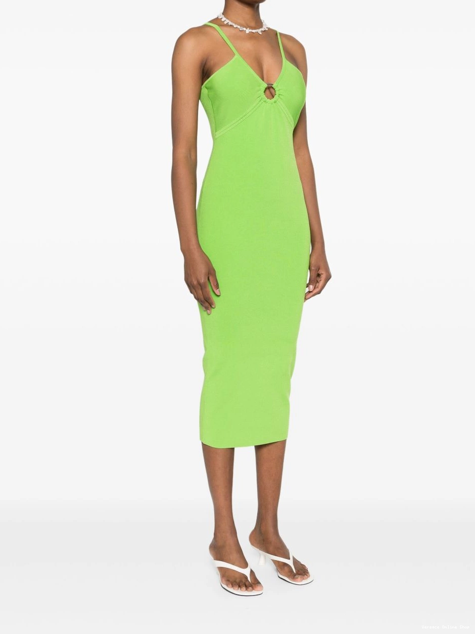 Affordable midi Women Versace sleeveless dress cut-out 0716